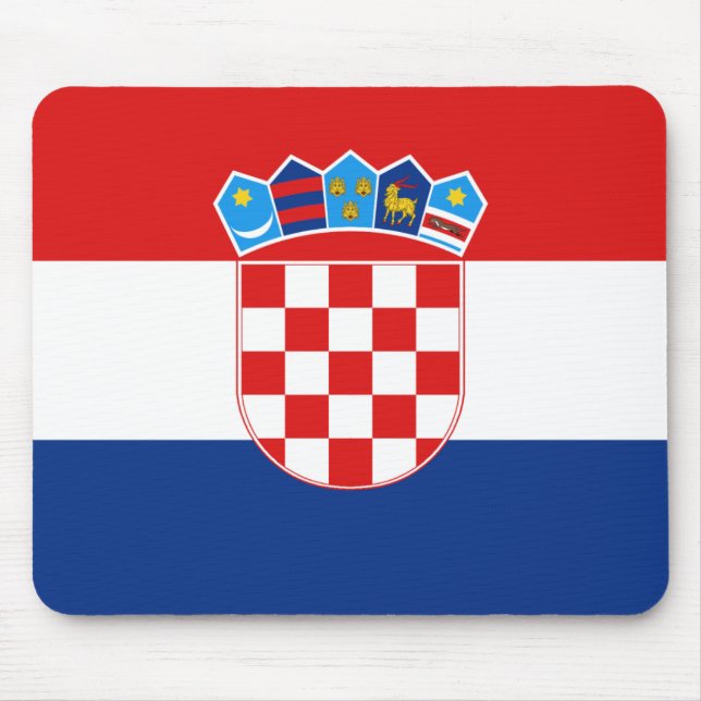 Kroatien-Flagge Mousepad (Vorne)
