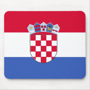 Kroatien-Flagge Mousepad