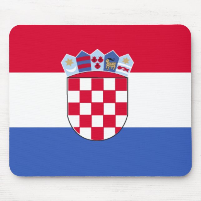 Kroatien-Flagge Mousepad (Vorne)