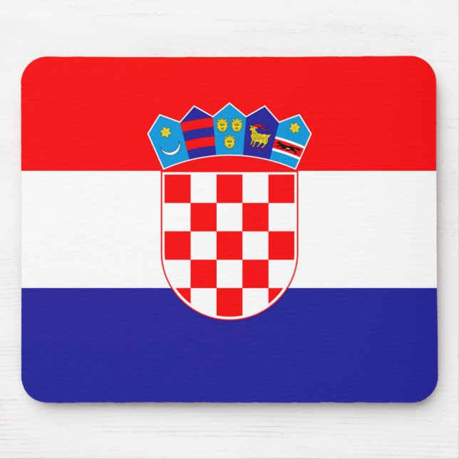 Kroatien-Flagge Mousepad (Vorne)