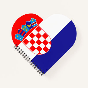 Kroatien-Flagge Notizbuch