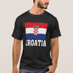 Kroatien-Flagge Patriotisches Nationales Erbe Souv T-Shirt