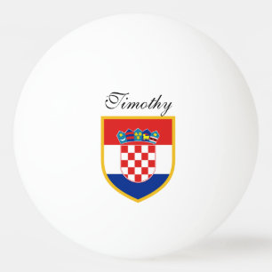 Kroatien-Flagge personalisiert Tischtennisball