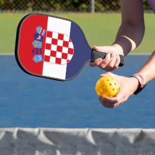 Kroatien-Flagge Pickleball Schläger