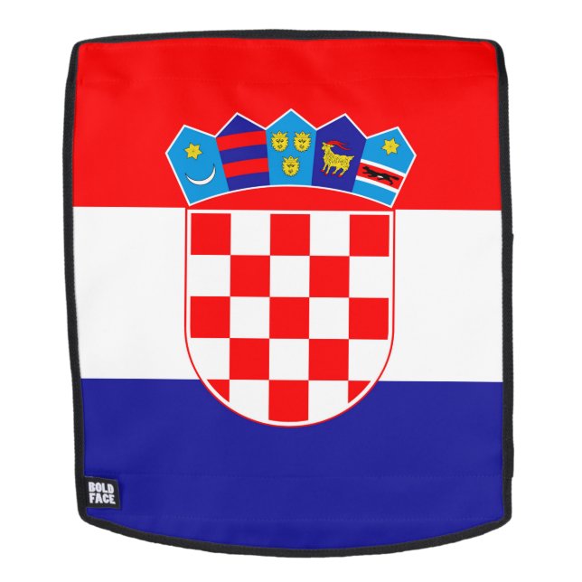 Kroatien-Flagge Rucksack (Abnehmbare Front)