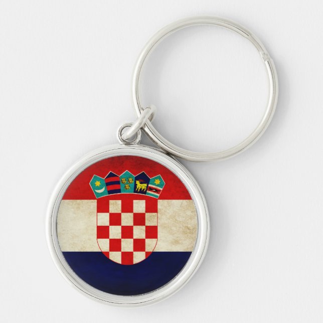 Kroatien-Flagge Schlüsselanhänger (Vorne)