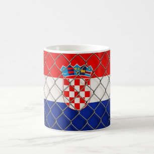 Kroatien-Flagge-Schutz  Kaffeetasse