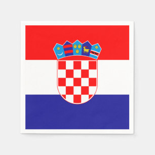 Kroatien-Flagge Serviette