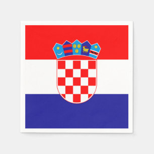 Kroatien-Flagge Serviette