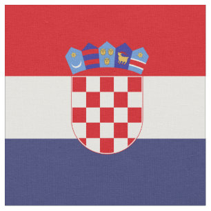 Kroatien-Flagge Stoff
