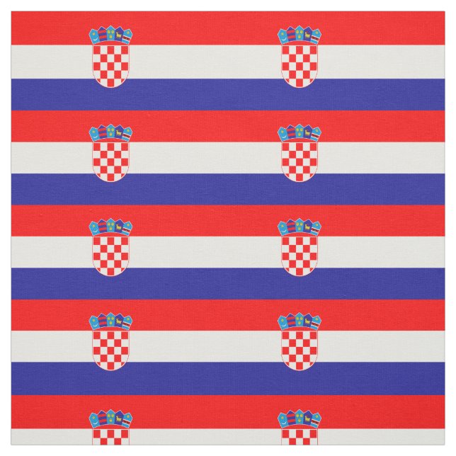 Kroatien-Flagge Stoff (Muster)
