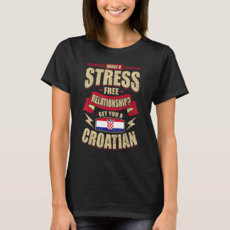 Kroatien-Flagge Stolze Kroaten Männer & Frauen T-Shirt