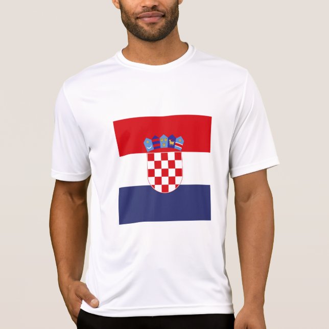 Kroatien-Flagge T-Shirt (Vorderseite)