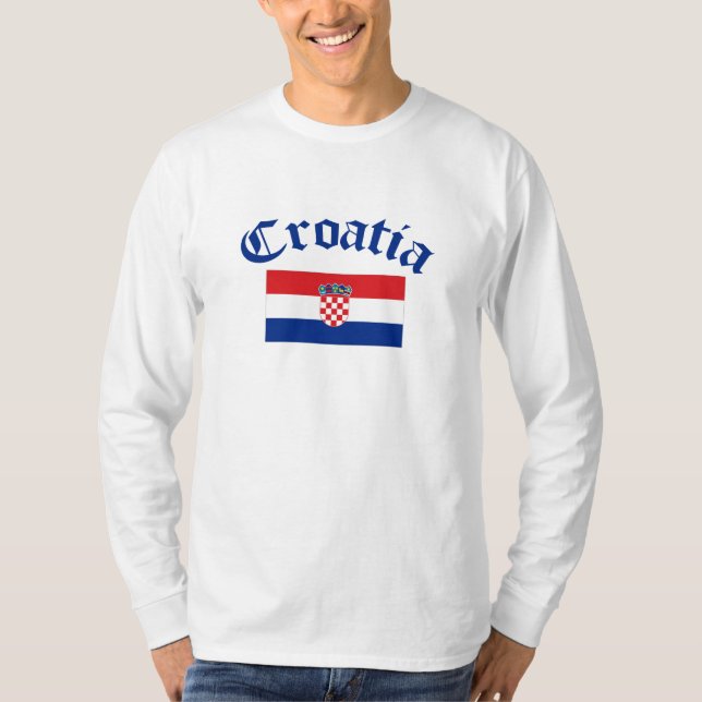 Kroatien-Flagge T-Shirt (Vorderseite)