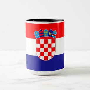 Kroatien-Flagge Tasse