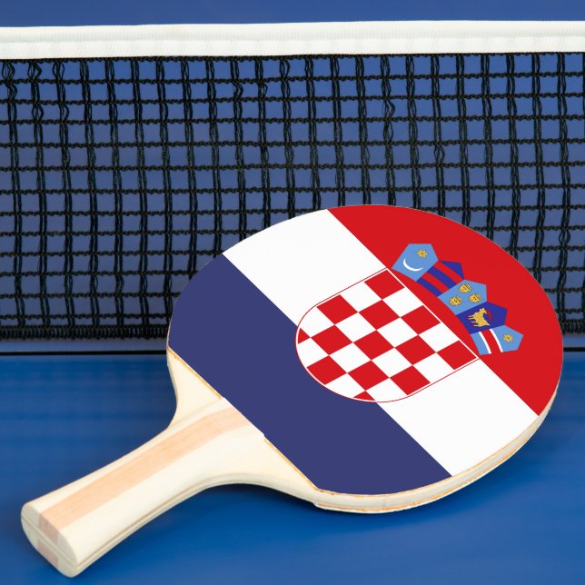 Kroatien-Flagge Tischtennis Schläger (InSitu)