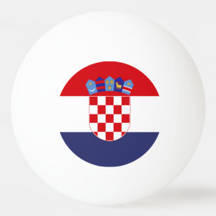 Kroatien-Flagge Tischtennisball
