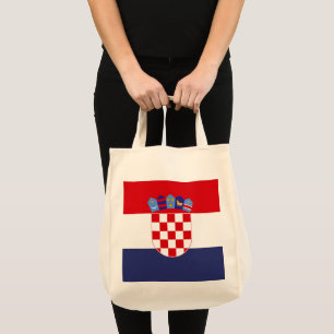 Kroatien-Flagge Tragetasche