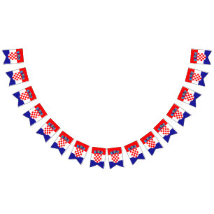 Kroatien-Flagge Wimpelkette