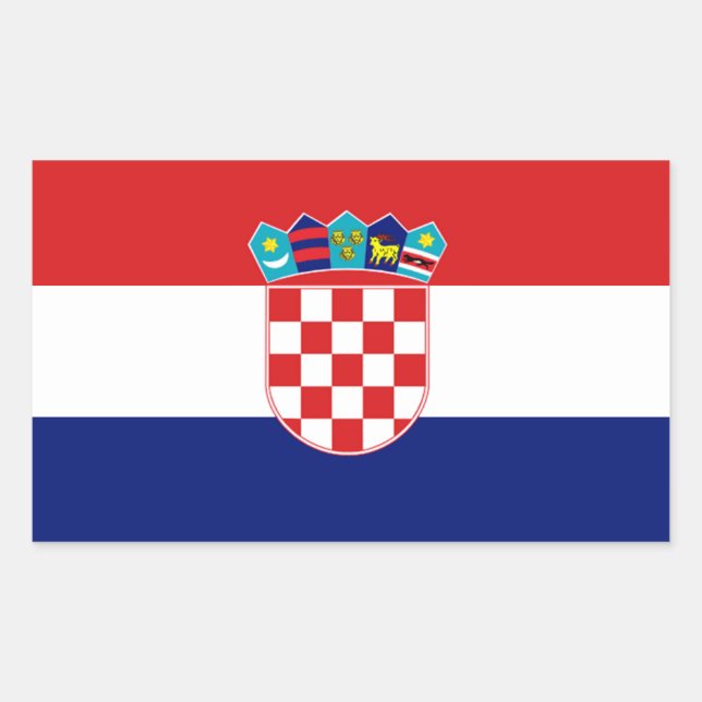 Kroatien Flaggen Aufkleber (Vorderseite)