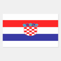 Kroatien* Flaggenaufkleber/Hrvatska zastava naljep