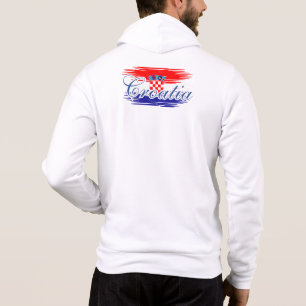 Kroatien-Flaggenkarte Hoodie