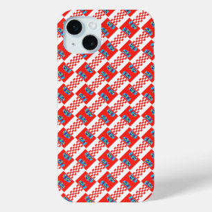 Kroatien-Flaggenmuster Case-Mate iPhone Hülle