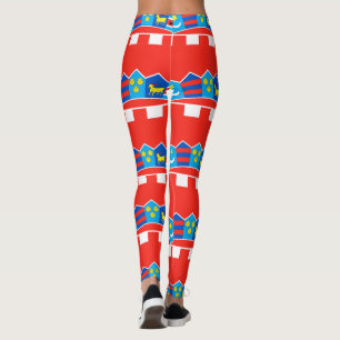 Kroatien-Flaggenmuster Leggings