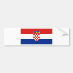 Kroatien Flaggenstaat HR Hrvatska Autoaufkleber