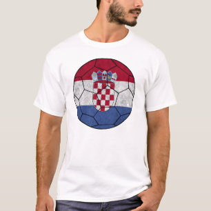 Kroatien-Fußball-Ball-T - Shirt