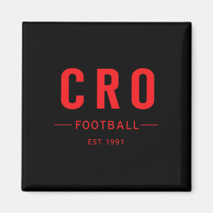 Kroatien Fußball Est. 1991 Heritage Fußball Fan Te Magnet
