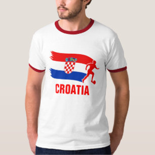 Kroatien-Fußball-Flagge T-Shirt