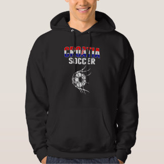 Kroatien Fußball Im Netz  Kroatische Fußballanhäng Hoodie