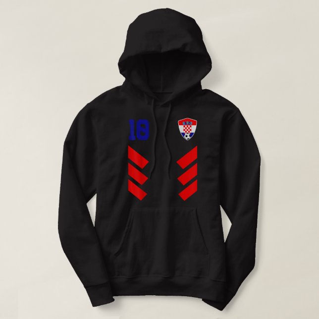 Kroatien Fußball Jersey Kroatien Fußball Kroatien  Hoodie (Design vorne)