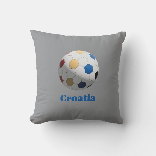 Kroatien Fußball Kissen (Vorderseite)
