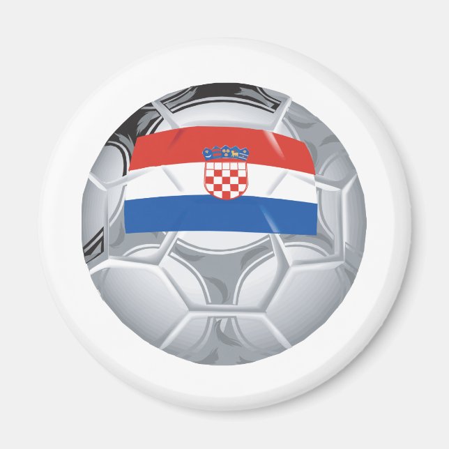 Kroatien Fußball Magnet (Vorne)