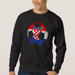 Kroatien Fußballweltfußball Kroatisches Fanland Sweatshirt