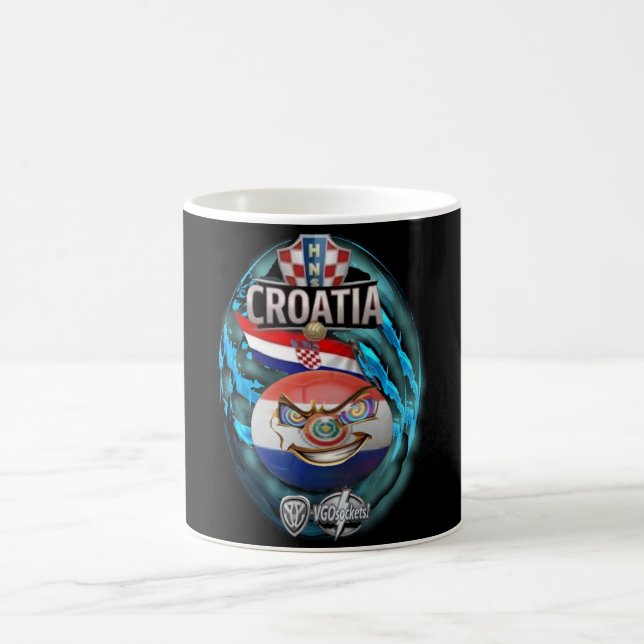 Kroatien-GBall Kaffeetasse (Mittel)