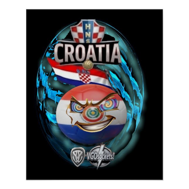 Kroatien-GBall Poster (Vorderseite)