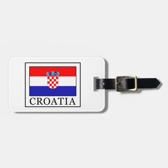 Kroatien Gepäckanhänger (Vorderseite horizontal)