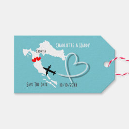 Kroatien Hochzeit rettet das Datum Geschenkanhänger