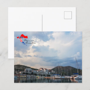 Kroatien Hrvatska Adria Marina Postkarte