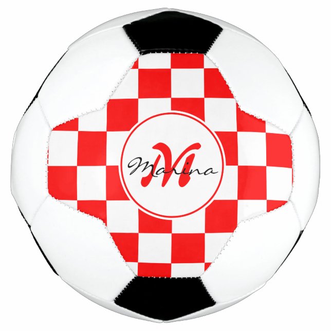 Kroatien | Hrvatska | Monogramm Prüfname  Fußball (Vorderseite)