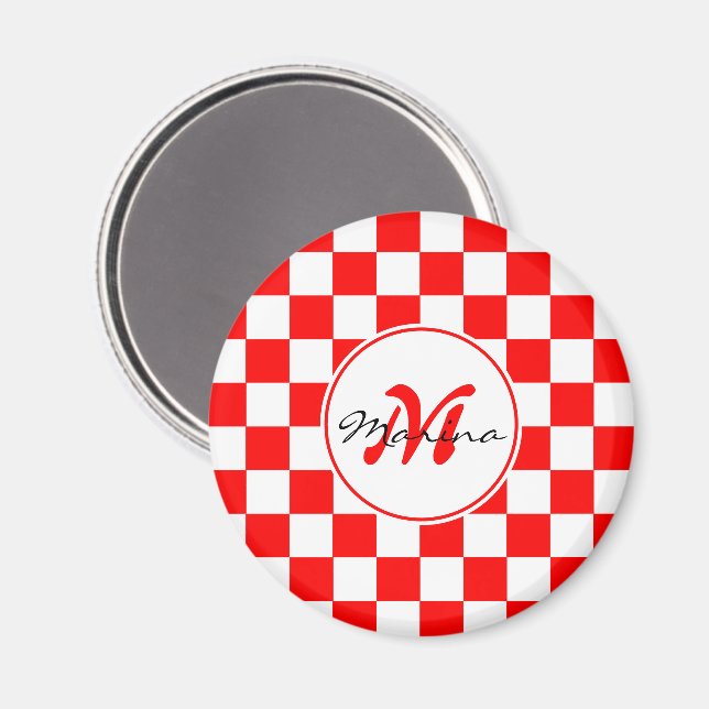 Kroatien | Hrvatska | Monogramm Prüfname Magnet (Vorderseite/Rückseite)