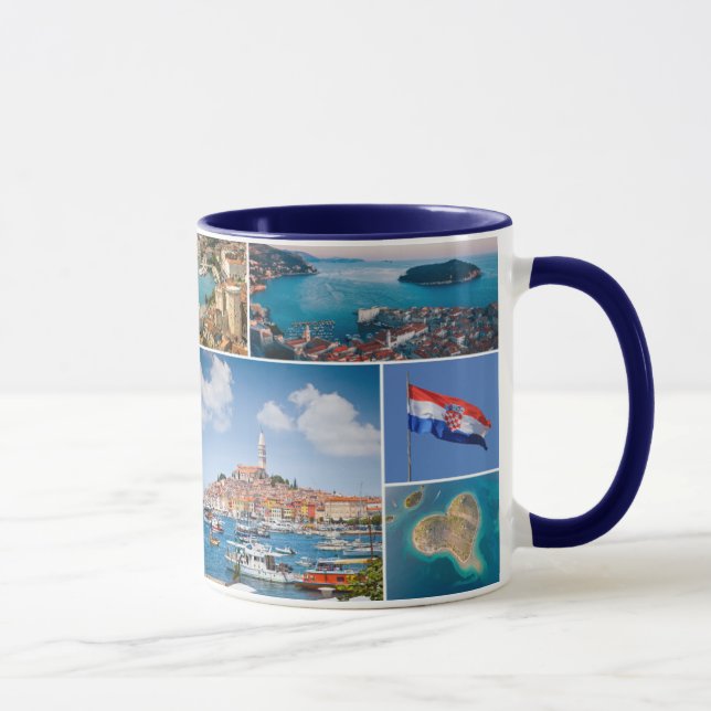 Kroatien | Hrvatska | ReisefotoCollage Tasse (Rechts)