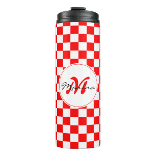 Kroatien   Hrvatska   Schachbrett Namensmonogramm  Thermosbecher