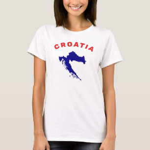 Kroatien Karte T-Shirt
