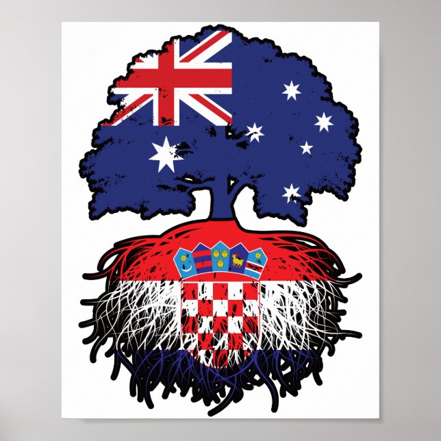 Kroatien Kroatien Australische Australien Tree Roo Poster (Vorne)