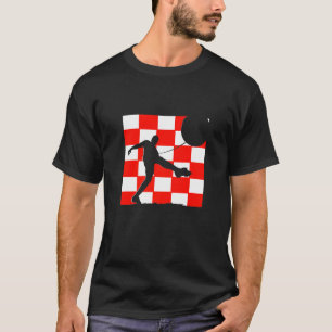 Kroatien Kroatien-Flagge kroatischer Fußballspiele T-Shirt