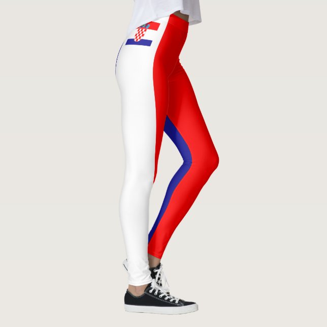 Kroatien & Kroatische Fahnen-Leggings /sport Leggings (Rechts)